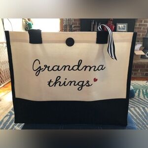 Grandma tote and pillow
